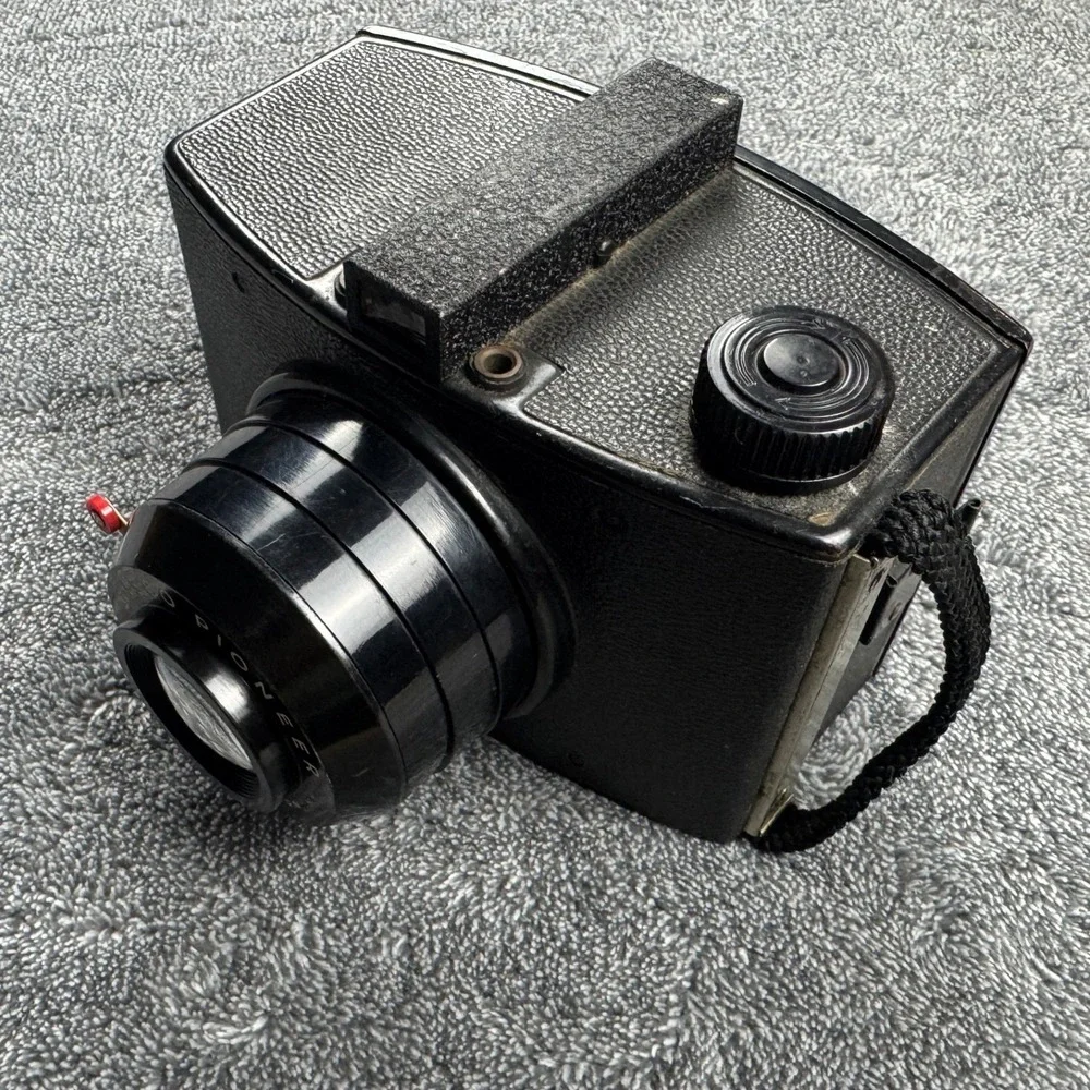 Vintage Ansco‎ Pioneer Box Camera Black 616 Film Made in USA Binghamton NY